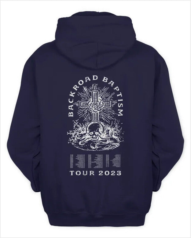 Hoodie Jelly Roll Merch Unisex Backroad Baptism Tour Tee Gifts For Sister Trendy Merch - Thriftgiftshop