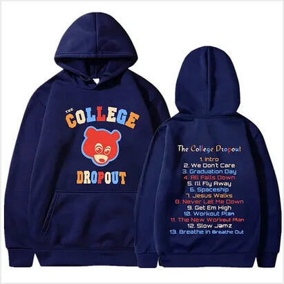 Hoodie Rapper Kanye West College Dropout Music Album Gifts For BFF Merch Apparel - Thriftgiftshop