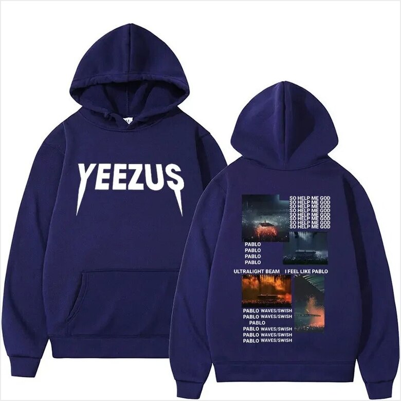 Hoodie Rapper Kanye West Yeezus Gifts For Her Merch Apparel - Thriftgiftshop
