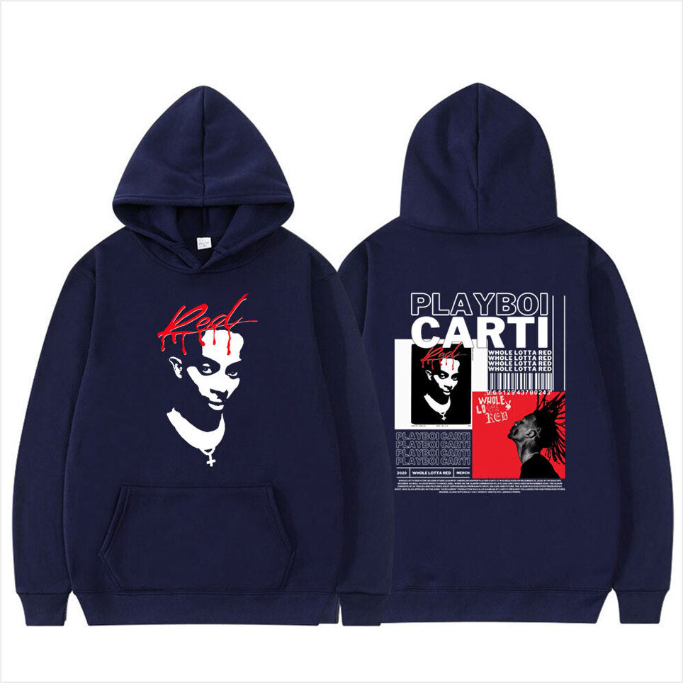 Hoodie Rapper Playboi Carti Gifts For BFF Trendy Merch - Thriftgiftshop