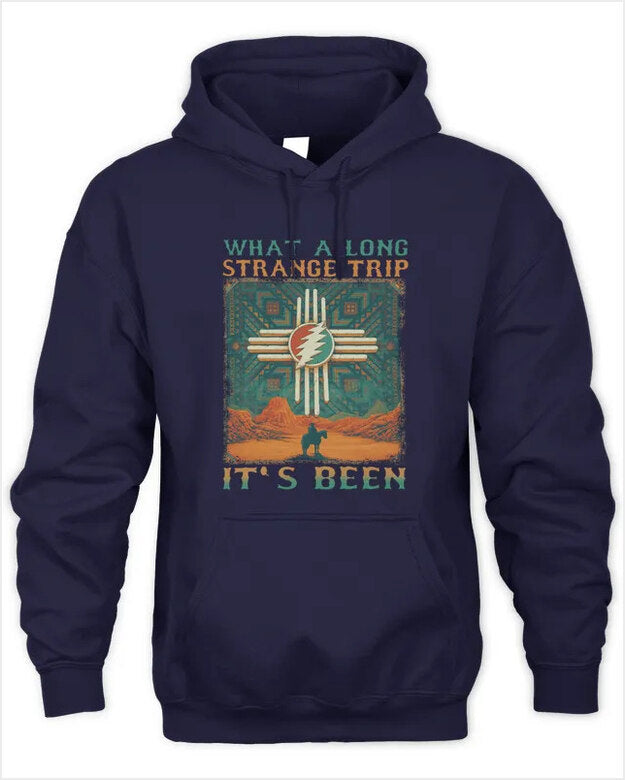 Hoodie What A Long Strange Trip It Been Grateful Dead Tee Gifts For Best Friend Trendy Merch - Thriftgiftshop