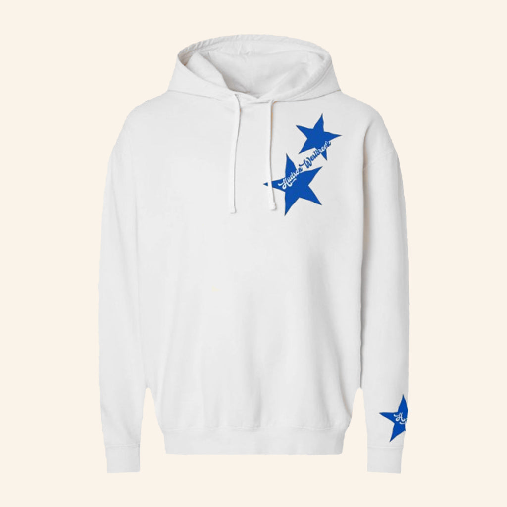 Hudson Westbrook Merch HW Blue Star Hoodie Christmas Presents For Girlfriend - Thriftgiftshop