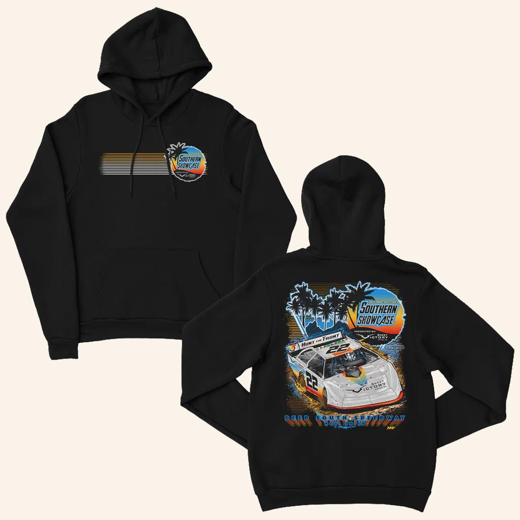 Hunt The Front Merch Southern Showcase Event Hoodie Black Gifts For Racing Fans - Thriftgiftshop