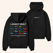 HWBT Merch Legacy Built Hoodie Black Best Gifts For Car Enthusiasts - Thriftgiftshop
