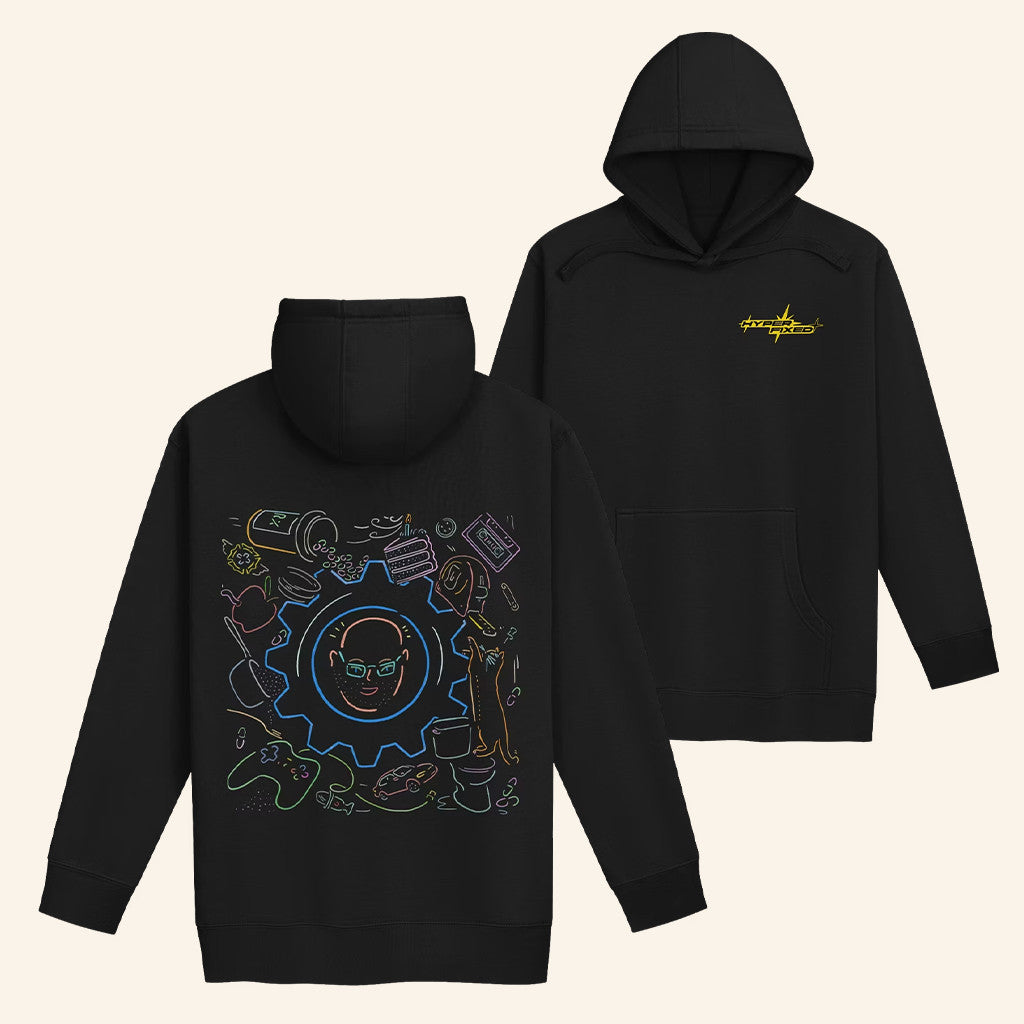 Hyperfixed Merch Storytelling Black Hoodie Unique Gifts For Brothers - Thriftgiftshop