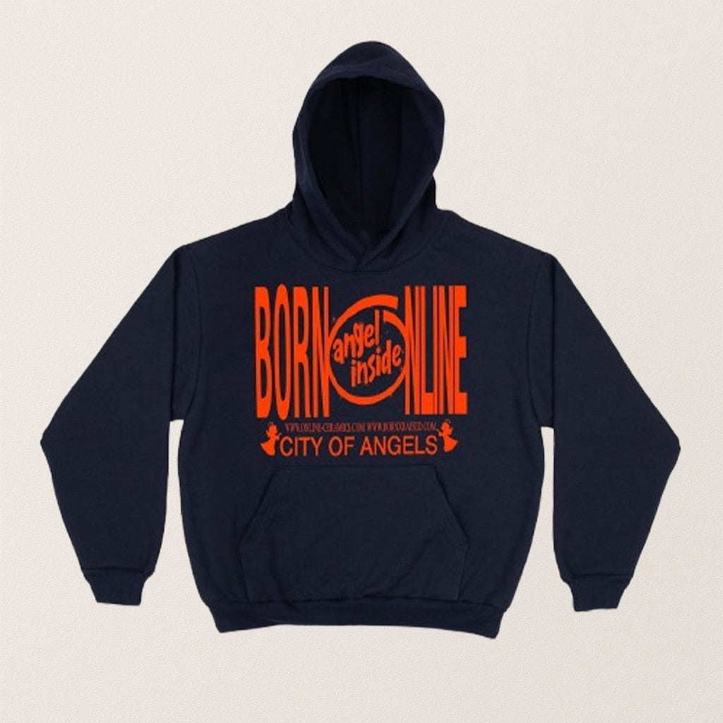 I Love LA True Whitaker Born X Raised Online Ceramics Angel Inside Hoodie Gifts For Him - Thriftgiftshop