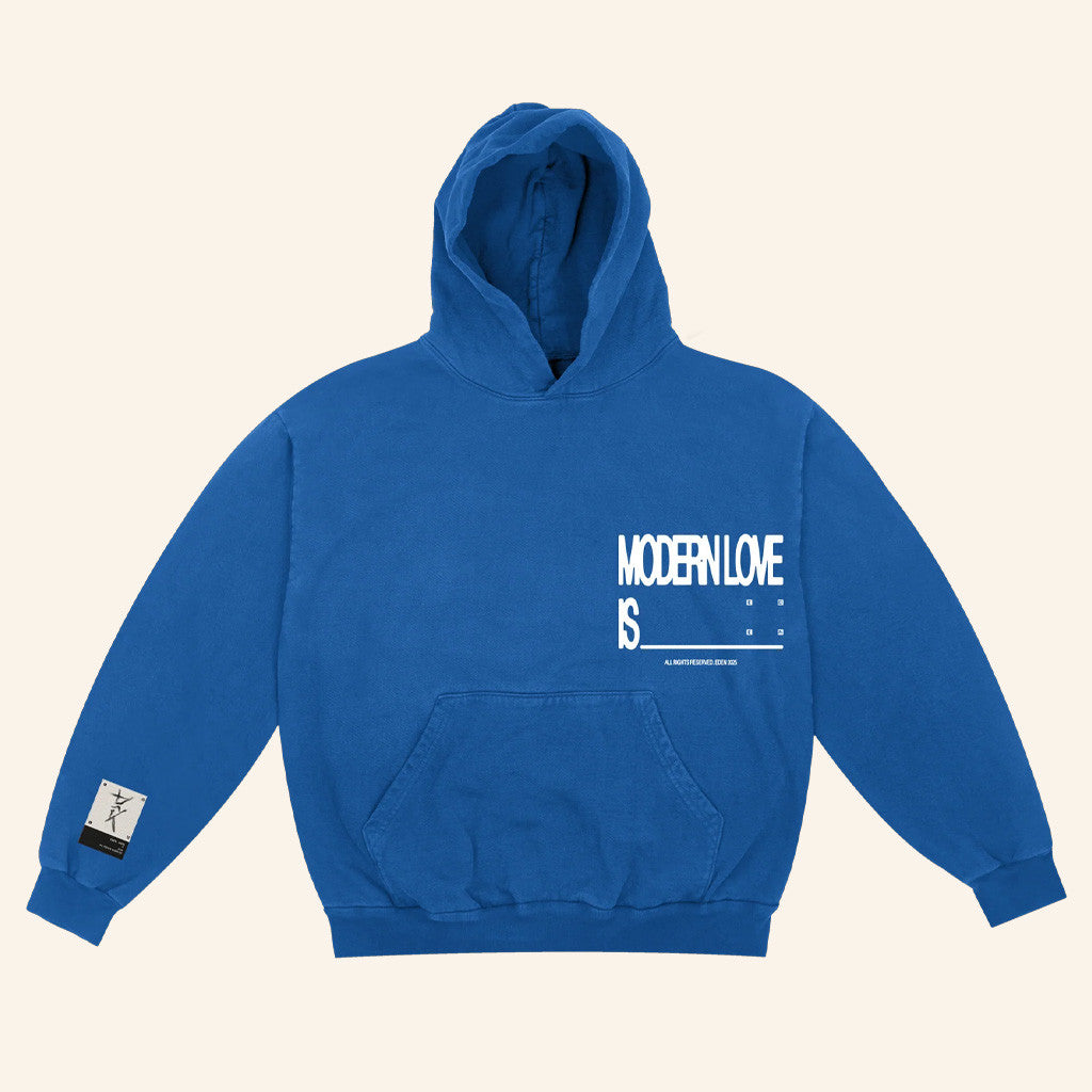 Iameden Merch Modern Love Blue Hoodie EDEN Merch Christmas Presents For Him - Thriftgiftshop