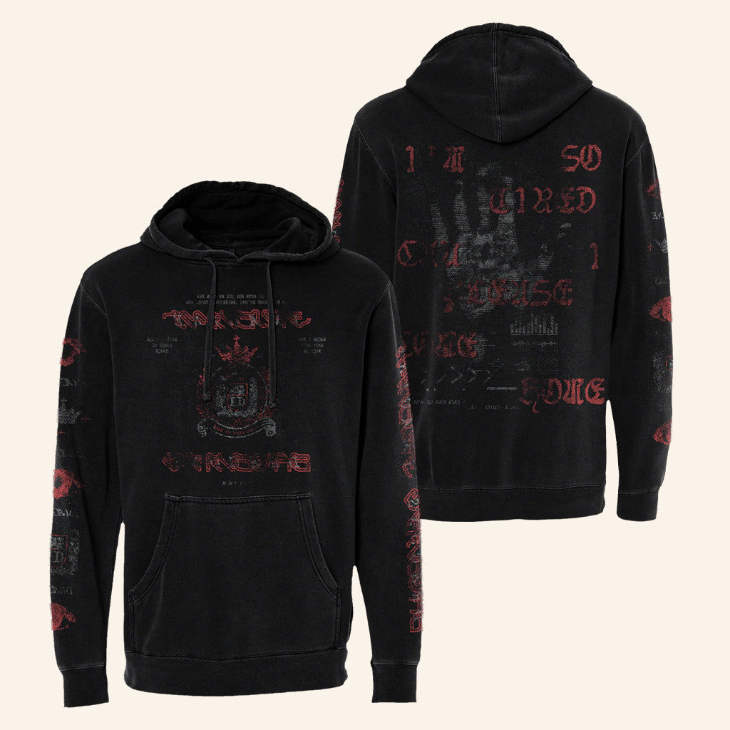 Imagine Dragons Merch Crest Black Hoodie Husband Christmas Gift Ideas - Thriftgiftshop