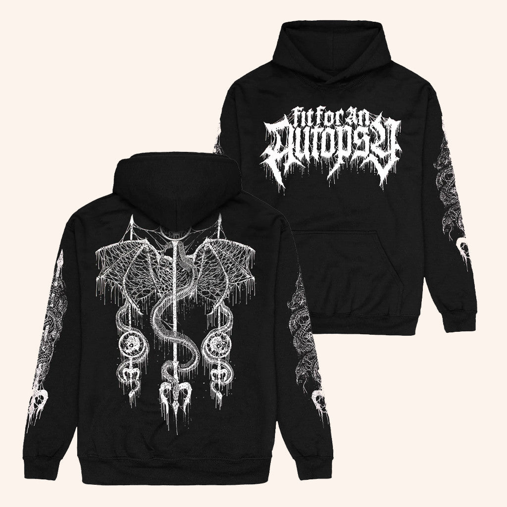 Impericon Merch Fit For An Autopsy Trident Hoodie Christmas Present Ideas For Dad - Thriftgiftshop