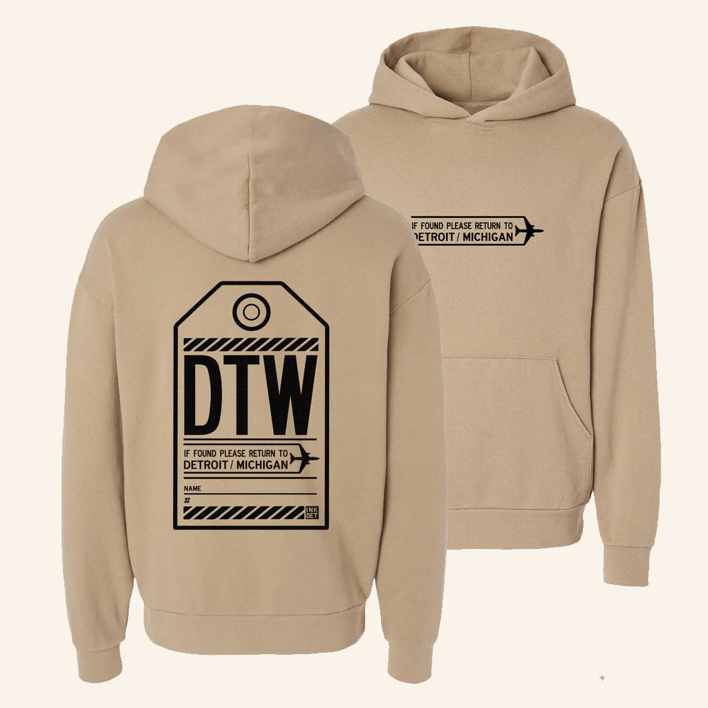 Ink Detroit Merch Ink Detroit DTW Travel Hoodie Good Gifts For Friends - Thriftgiftshop
