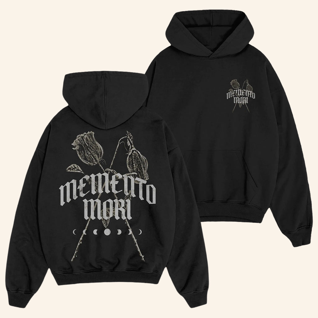 Joe Bartolozzi Merch Memento Mori Black Hoodie Gift Ideas For Girlfriend - Thriftgiftshop