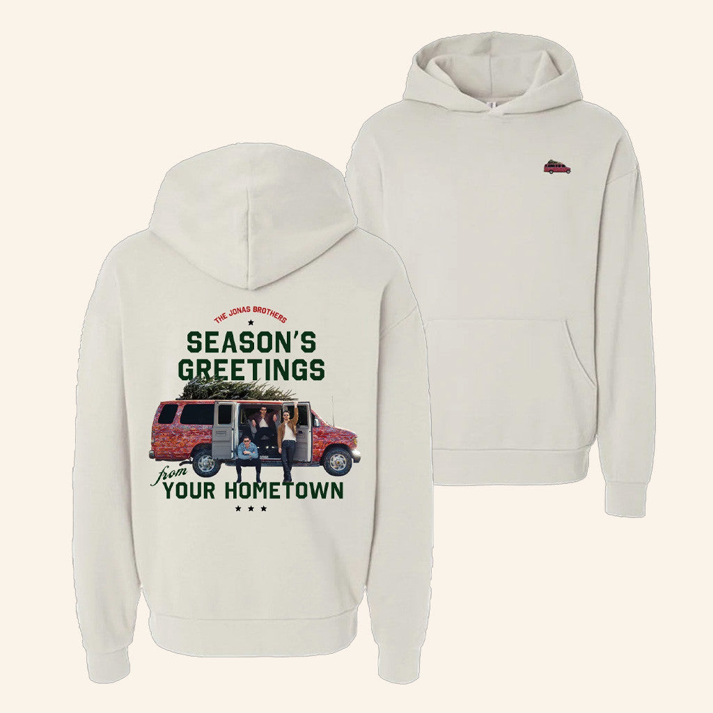 Jonas Brothers Merch Season's Greetings Jonas Hoodie Gifts For Pop Fans - Thriftgiftshop