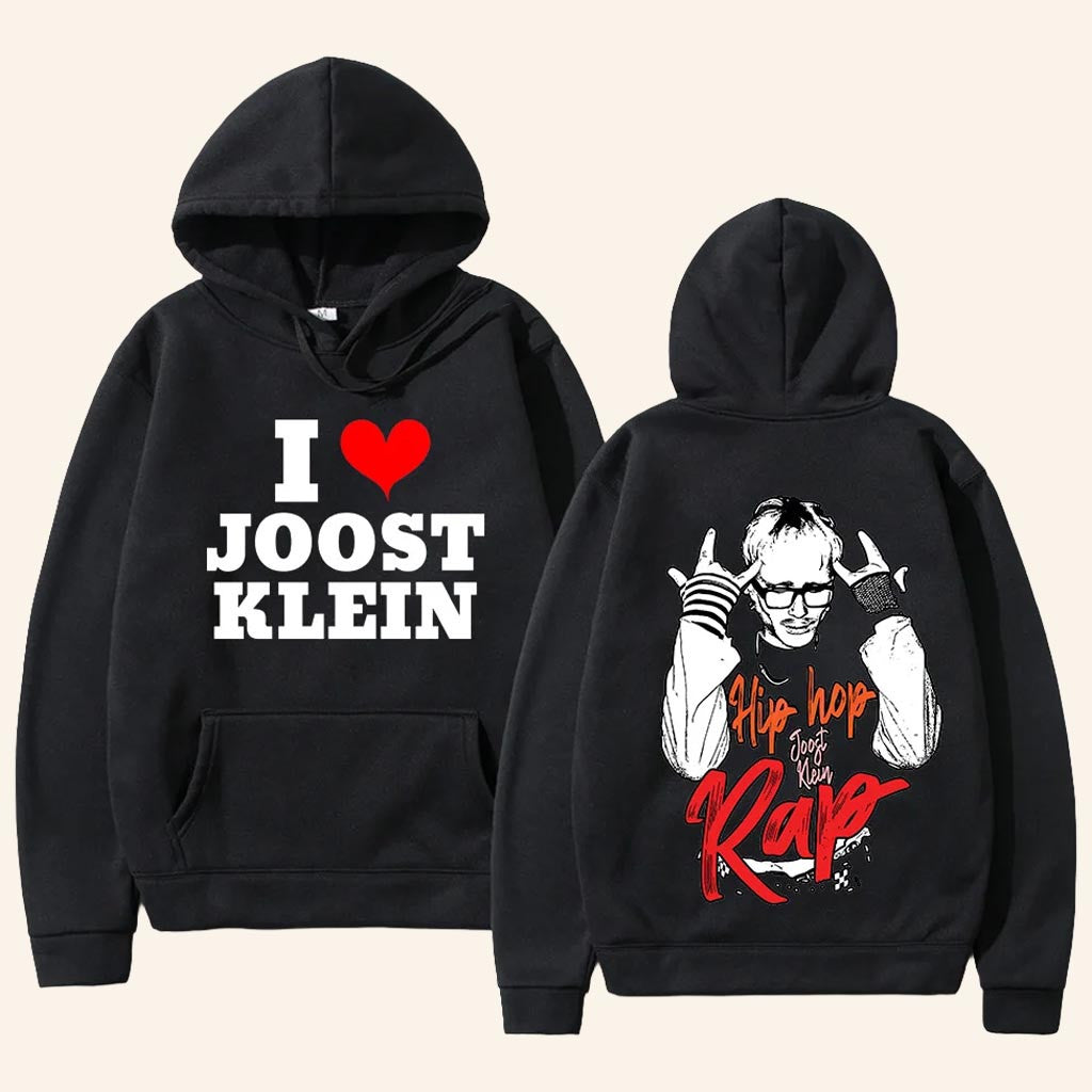 Joost Klein Merch I Love Joost Klein Hoodie Gifts For Hip Hop Fans - Thriftgiftshop