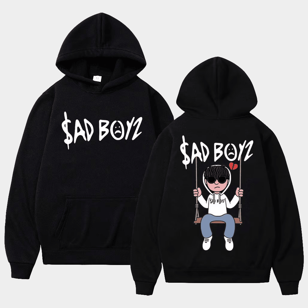 Junior H Merch Sad Boyz 4 Life Hoodie Black Gifts For Rap Music Lovers - Thriftgiftshop