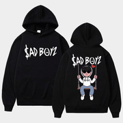 Junior H Merch Sad Boyz 4 Life Hoodie Black Gifts For Rap Music Lovers - Thriftgiftshop