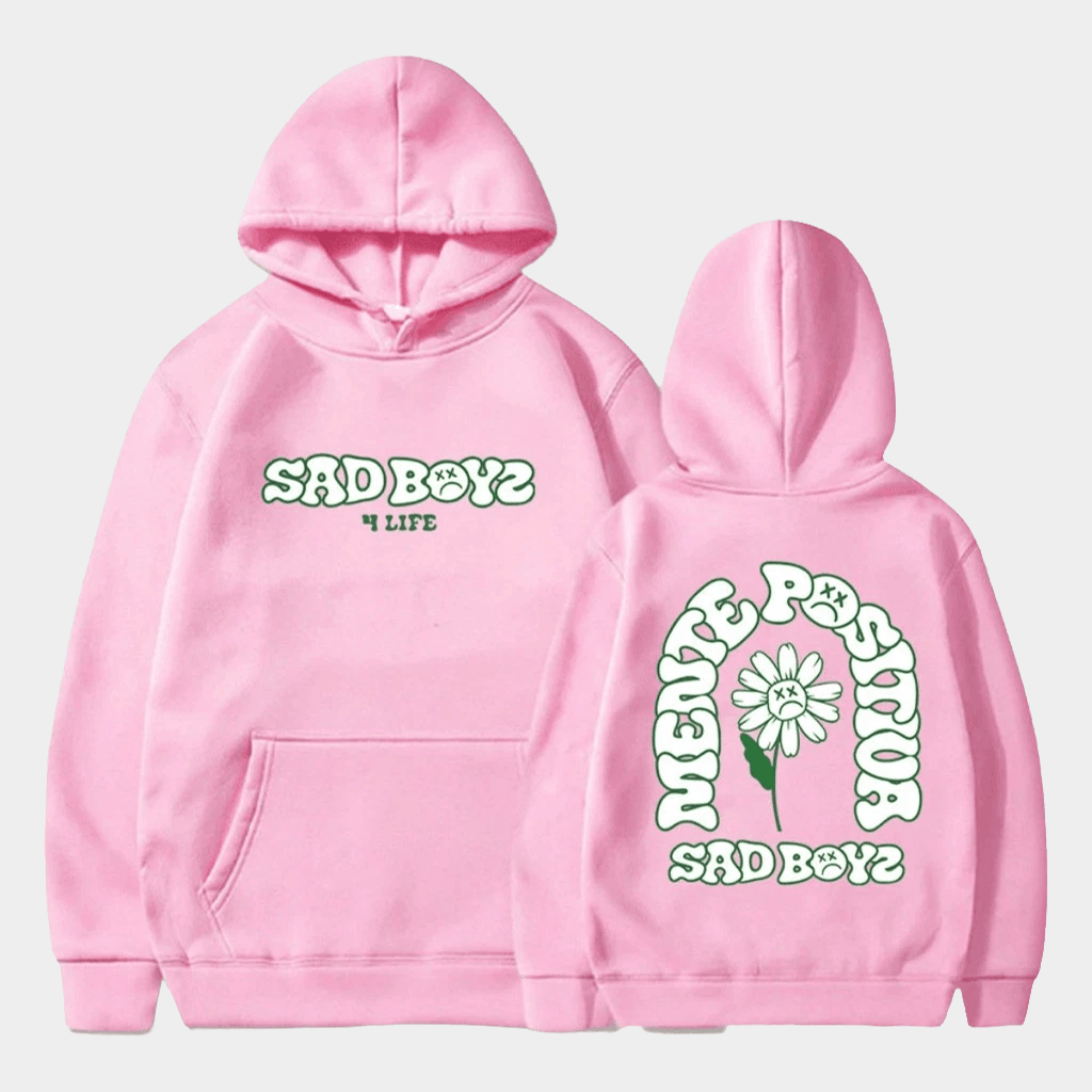 Junior H Merch Sad Boyz 4 Life Hoodie Mente Positiva Hooded Sweatshirt Gifts For Her - Thriftgiftshop