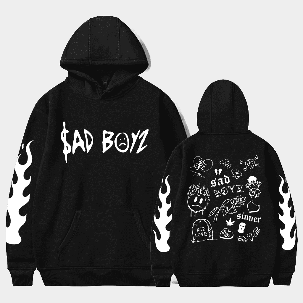Junior H Merch Sad Boyz Hoodie Sad Boyz No Love Hooded Sweatshirt Music Related Gifts For Guys - Thriftgiftshop