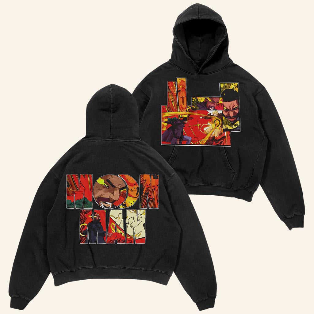 Kid Cudi Merch Moon Man 3 Comic Fill Hoodie Presents For Rap Fans - Thriftgiftshop