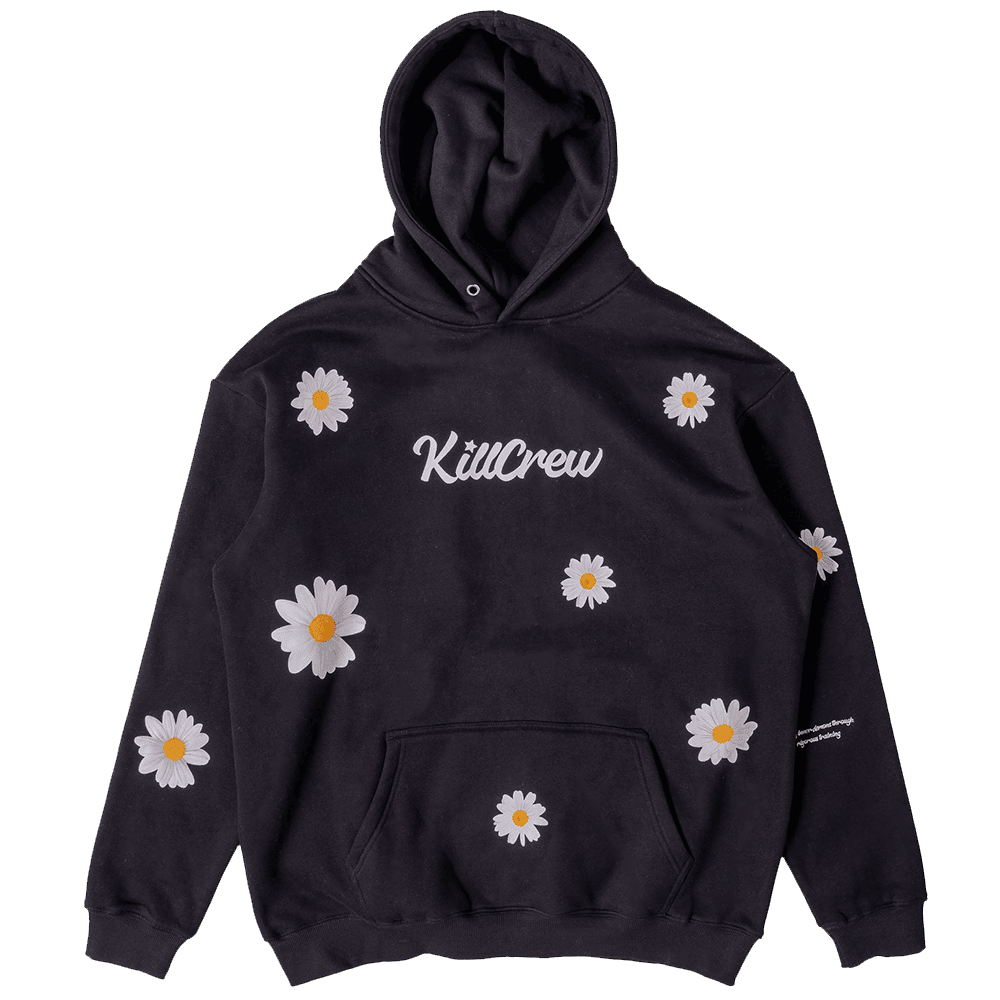 Kill Crew Hoodie Kill Crew Merch Daisy Black Hoodie Awesome Mother's Day Gifts 2025 - Thriftgiftshop