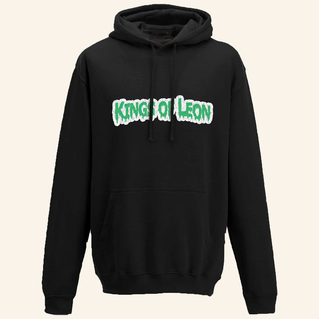 Kings Of Leon Merch 90s GP Black Hoodie Presents For Rock Music Lovers - Thriftgiftshop