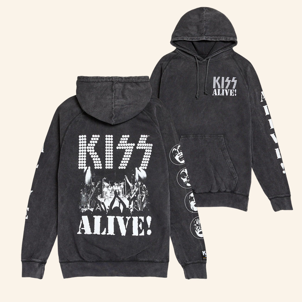 Kiss Merch Alive 50Th Anniversary Hoodie Christmas Gifts For Rock Fans - Thriftgiftshop