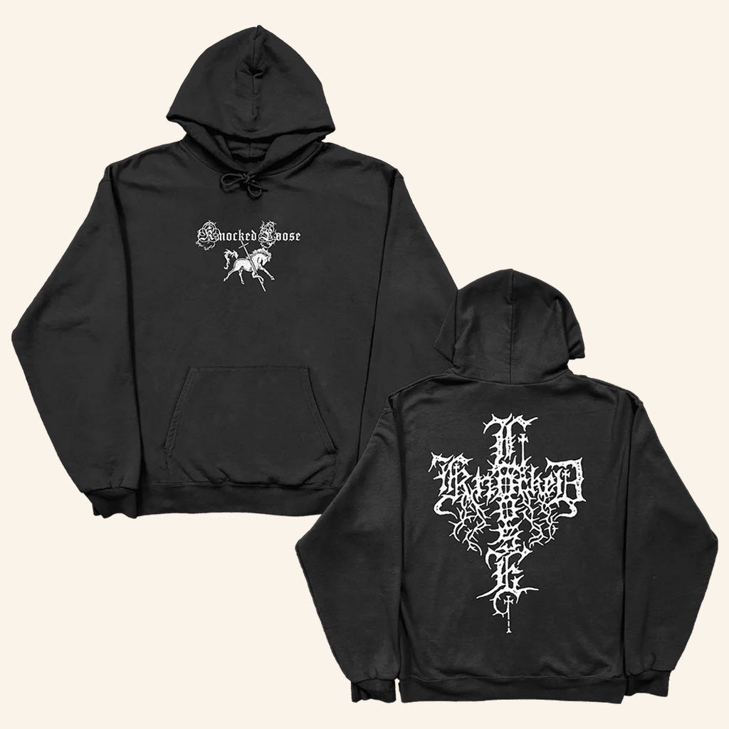 Knocked Loose Merch Knocked Loose Horse Cross Hoodie Xmas Gifts For Father - Thriftgiftshop