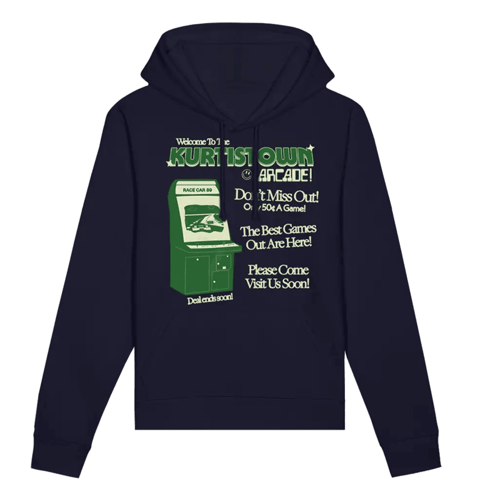 Kurtis Conner Merch Kurtistown Arcade Navy Hoodie Fans Gifts Anniversary Gift for Men - Thriftgiftshop