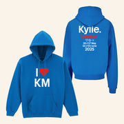 Kylie Minogue Merch London Event Hoodie I Heart KM Hoodie Gifts For Music Fans - Thriftgiftshop