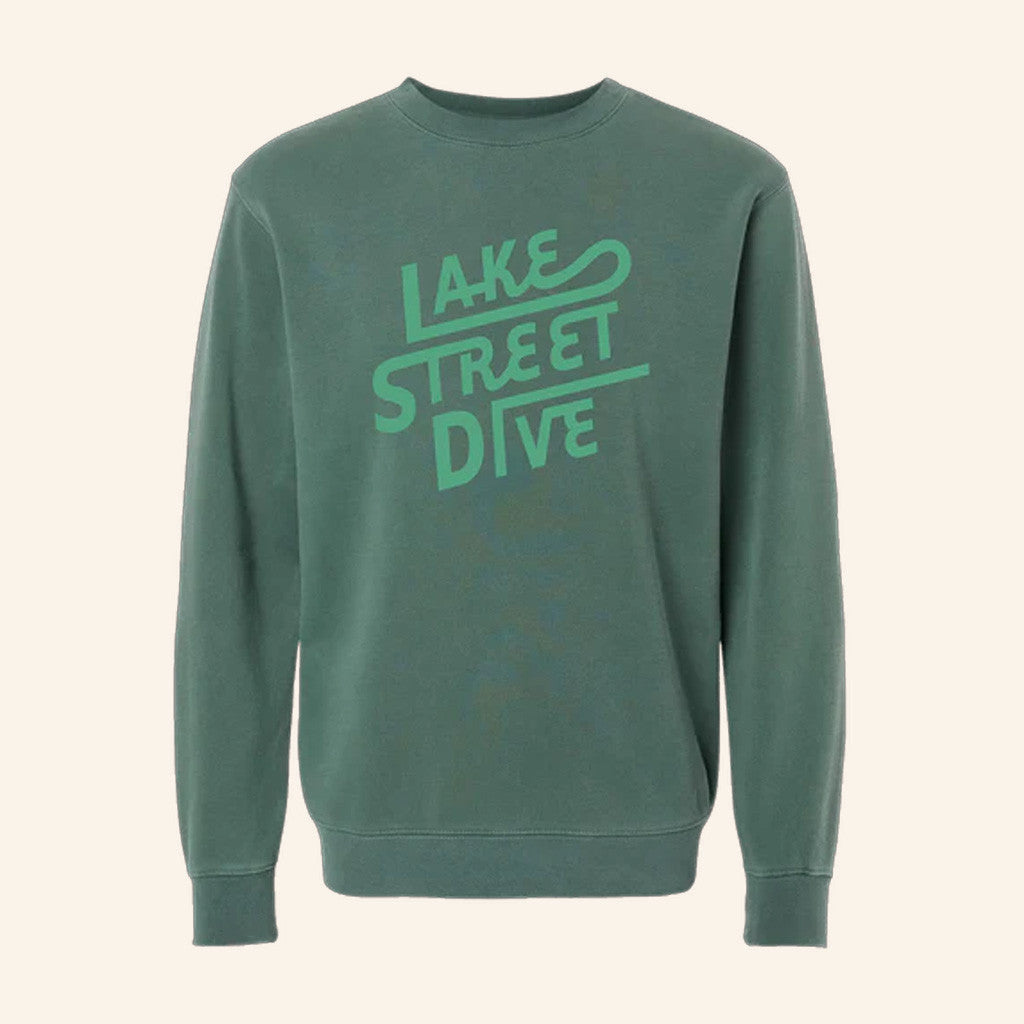 Lake Street Dive Merch Green Logo Crewneck Sweatshirt Gifts For Friends - Thriftgiftshop