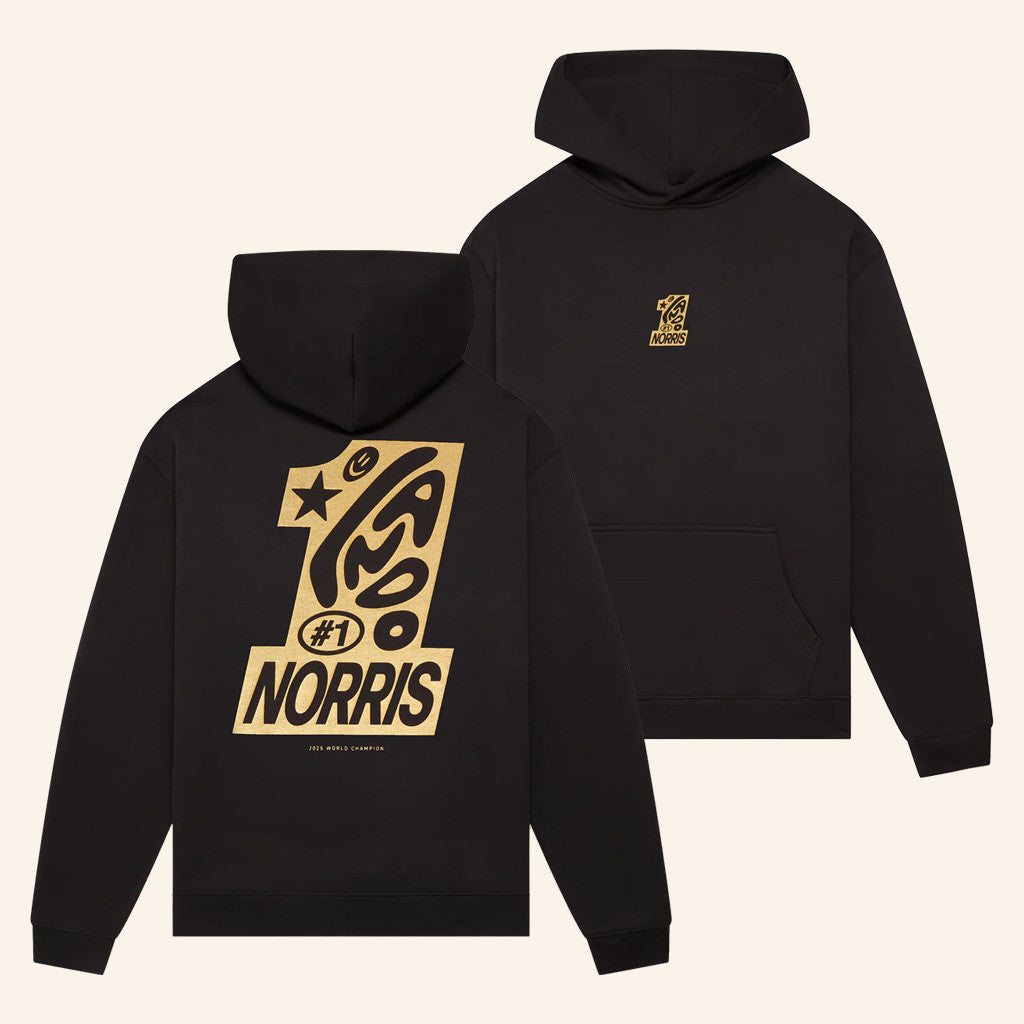 Lando Norris Merch Number 1 Hoodie 2025 World Champion Hoodie Gifts For Racing Fans - Thriftgiftshop