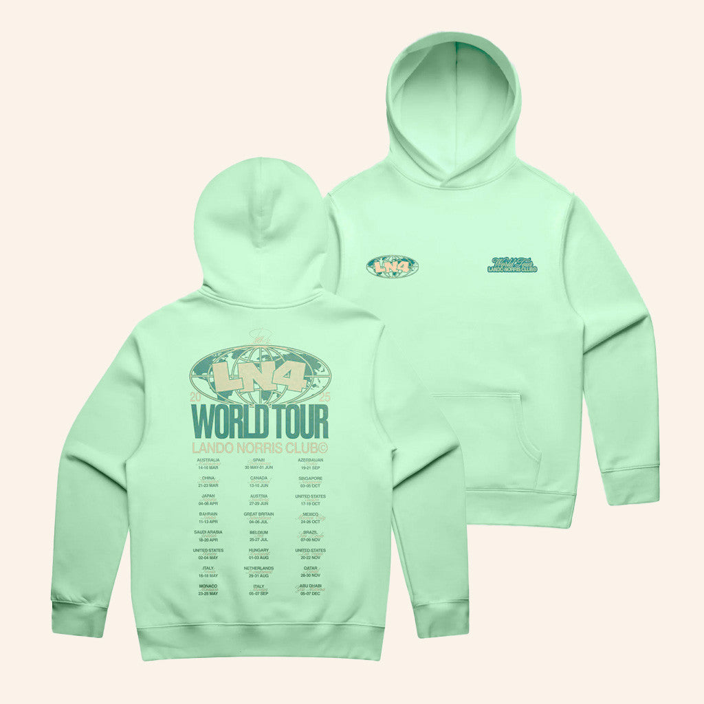 Lando Norris Merch World Tour Hoodie Christmas Gift Ideas For Him - Thriftgiftshop