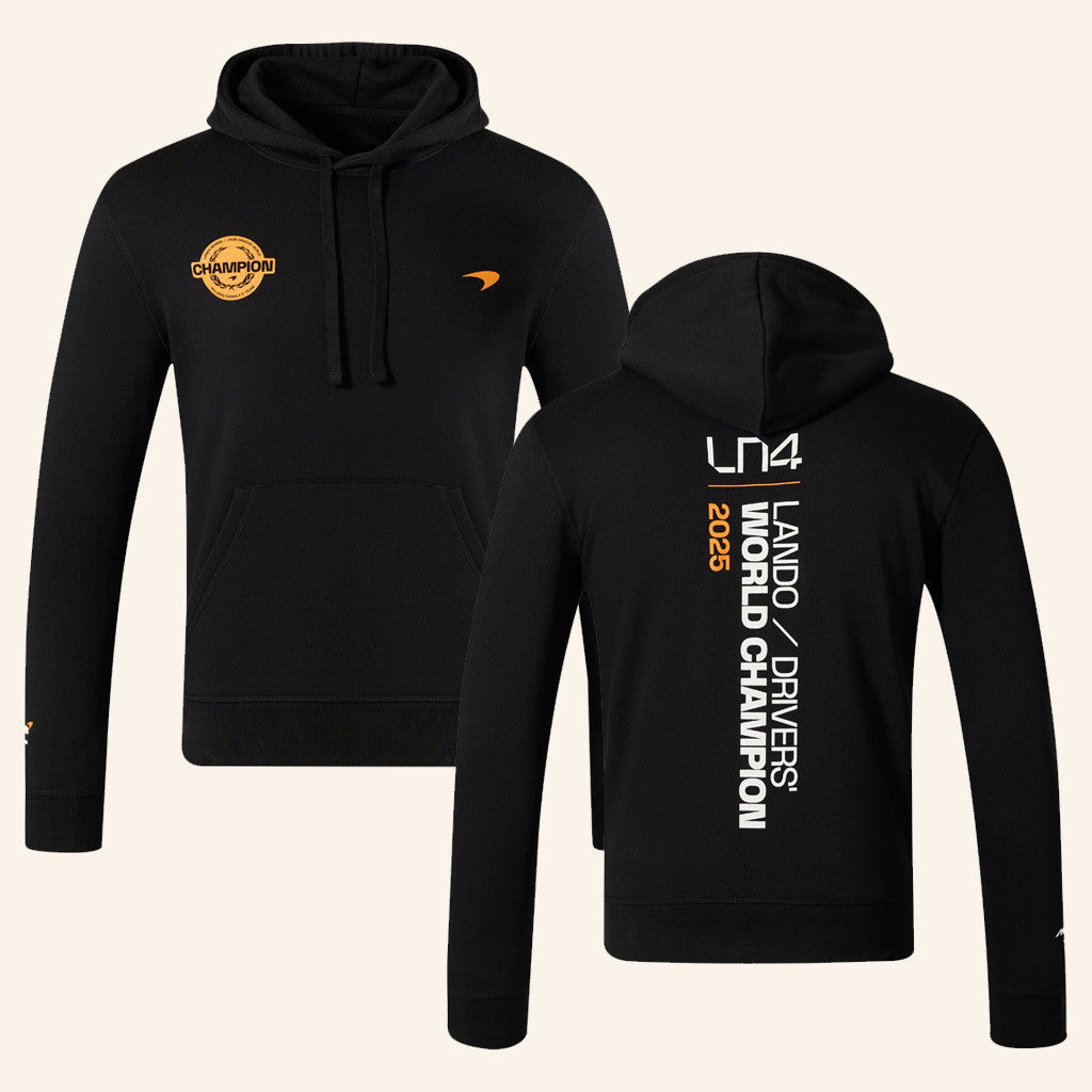 Lando Norris World Championship Merch Lando Norris 2025 Drivers World Champion Hoodie Gifts - Thriftgiftshop