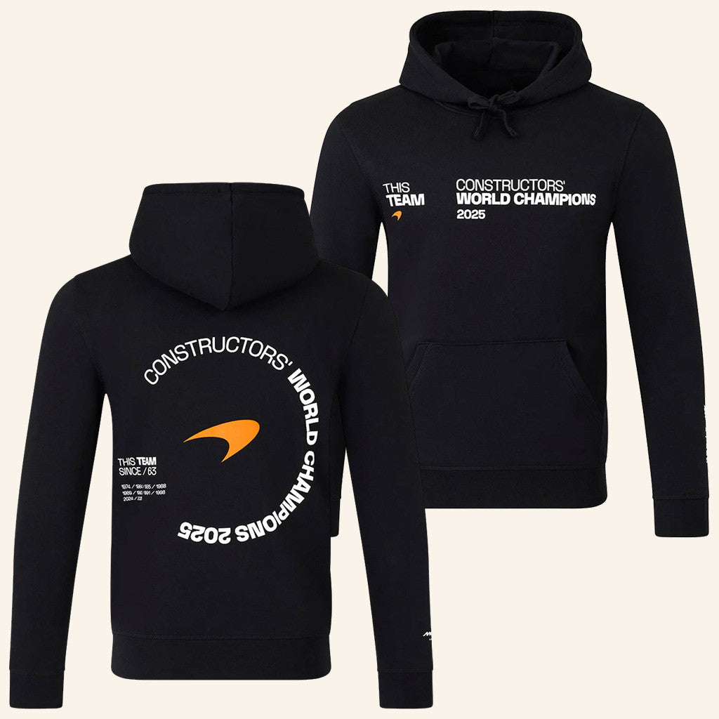 Lando Norris World Championship Merch WDC Clothing 2025 McLaren F1 Constructor Champions Hoodie - Thriftgiftshop