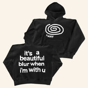 LANY Merch LANY Swirl Hoodie It's a A Beautiful Blur When I'm With U Hoodie Gifts For Him - Thriftgiftshop