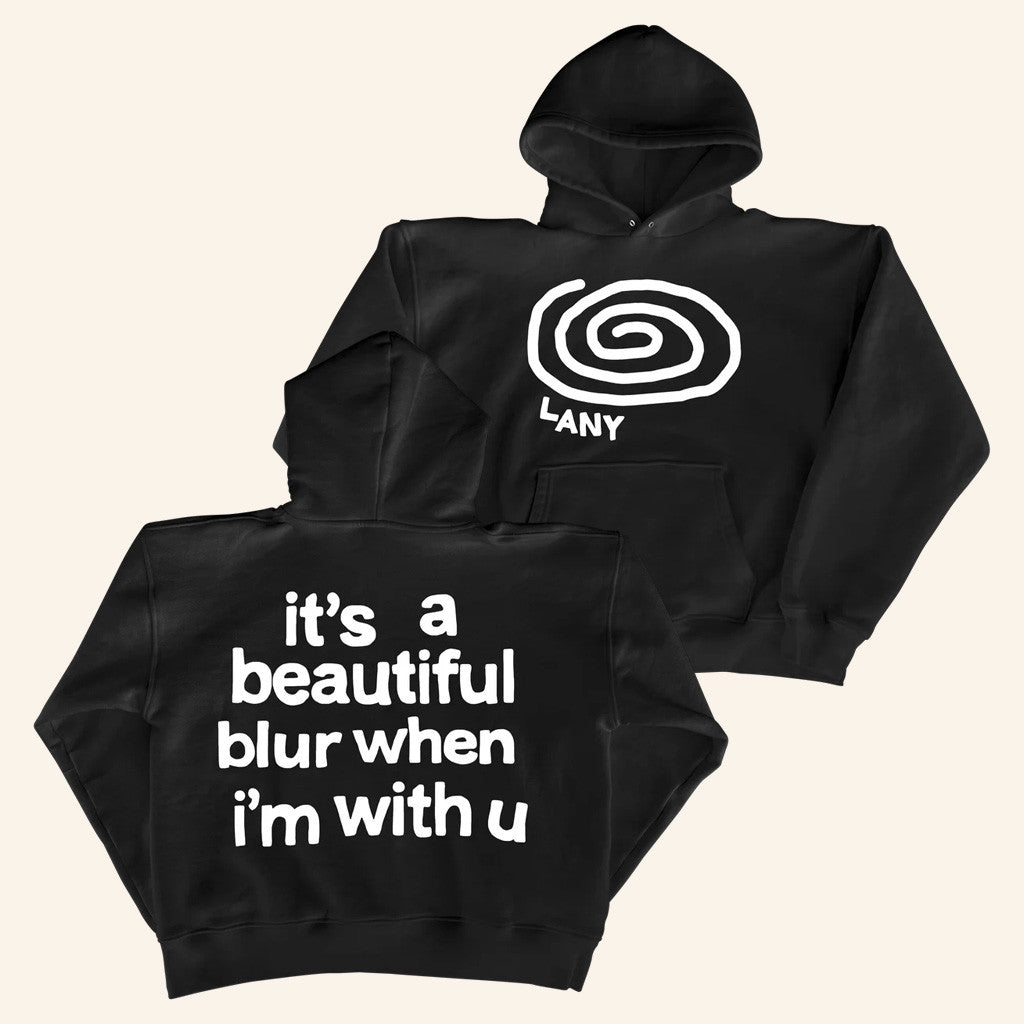LANY Merch LANY Swirl Hoodie It's a A Beautiful Blur When I'm With U Hoodie Gifts For Him - Thriftgiftshop