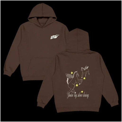 Laufey You Are My Silver Lining Dark Chocolate Hoodie Gifts For Friends Merch Clothing - Thriftgiftshop