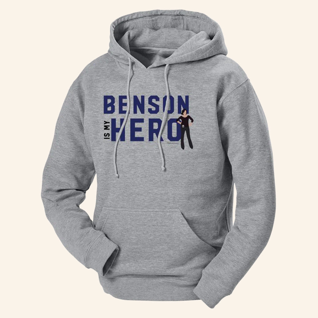 Law And Order SVU Merch Benson Is My Hero Hoodie Great Gifts For Besties - Thriftgiftshop