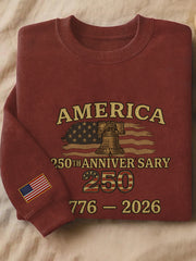 Liberty Bell 250th Anniversary Sweatshirt United States Of America Pullover Freedom Gifts