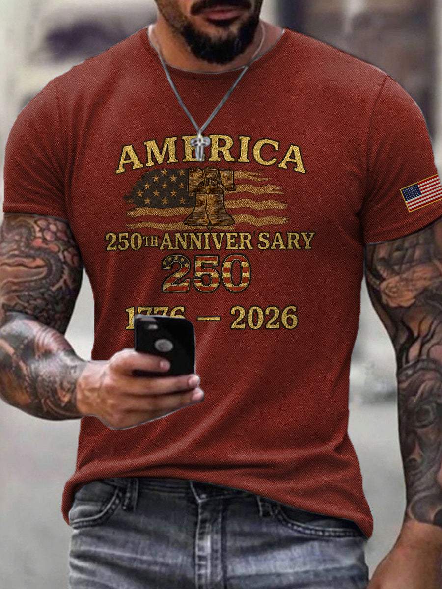 Liberty Bell USA 250th Anniversary T-Shirt America's Birthday Inspired Gifts For Dad