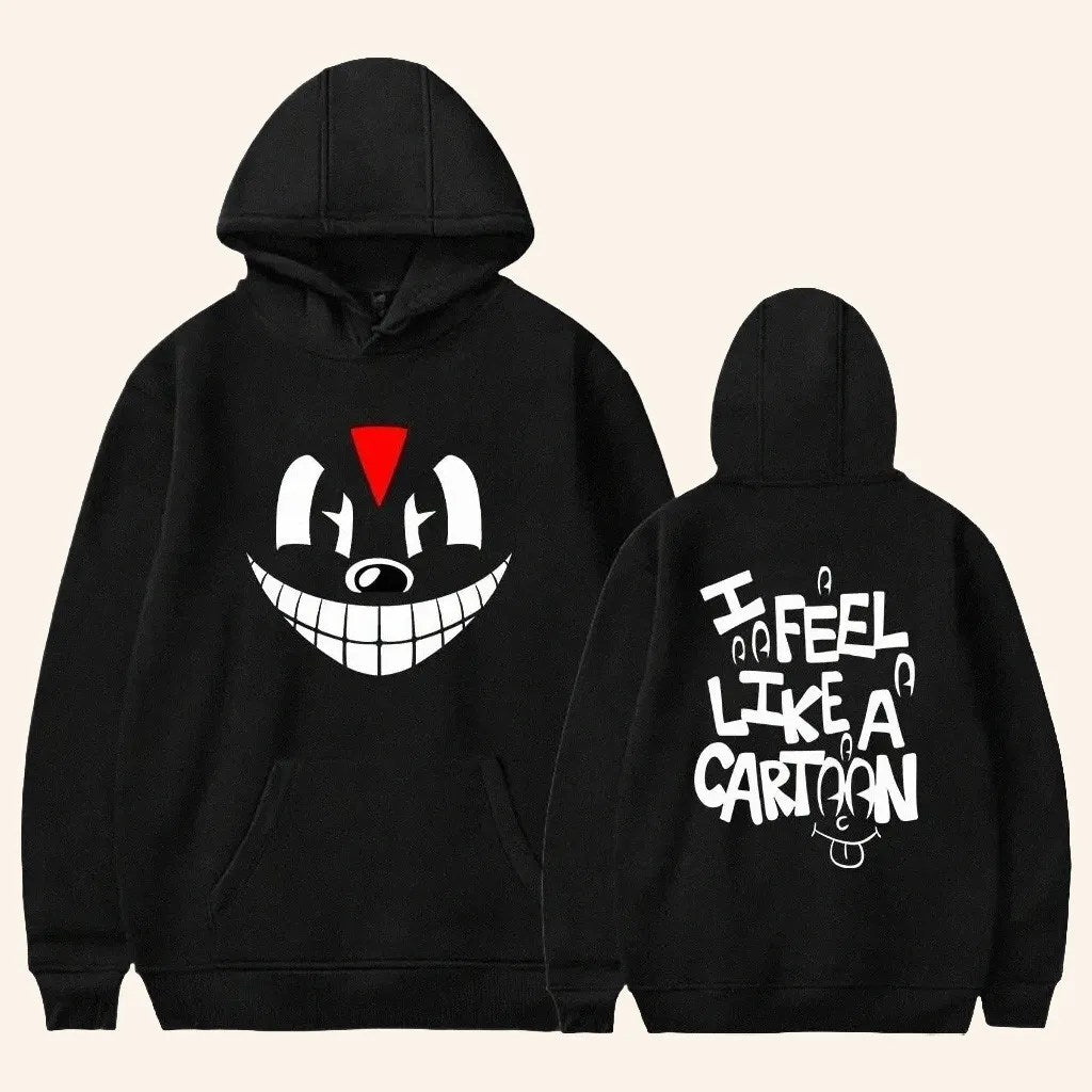 Lil Darkie Merch I Feel Like A Cartoon Hoodie Gift Ideas For Rap Lovers - Thriftgiftshop