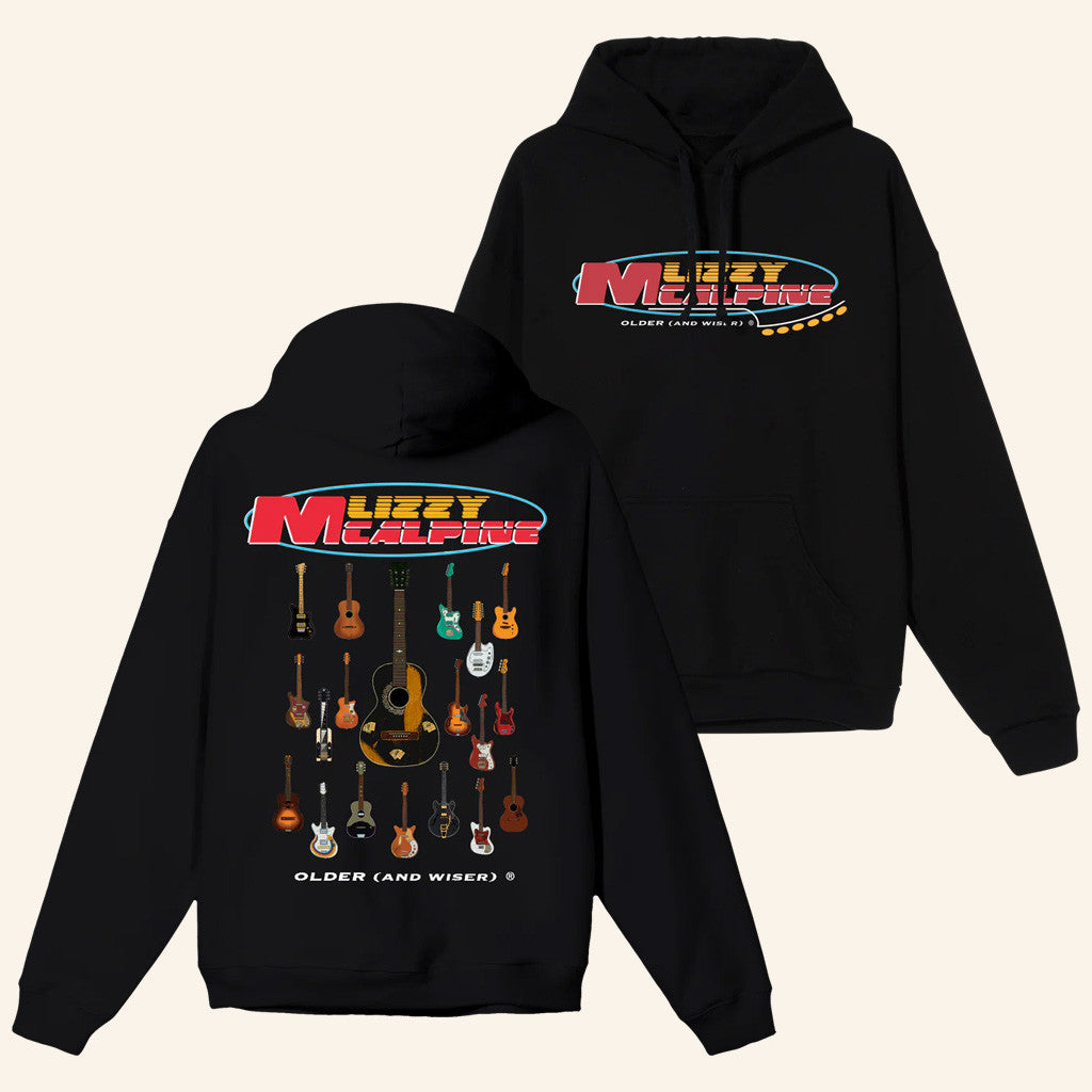 Lizzy McAlpine Merch Older And Wiser Guitar Hoodie Best Gifts For Music Lovers - Thriftgiftshop