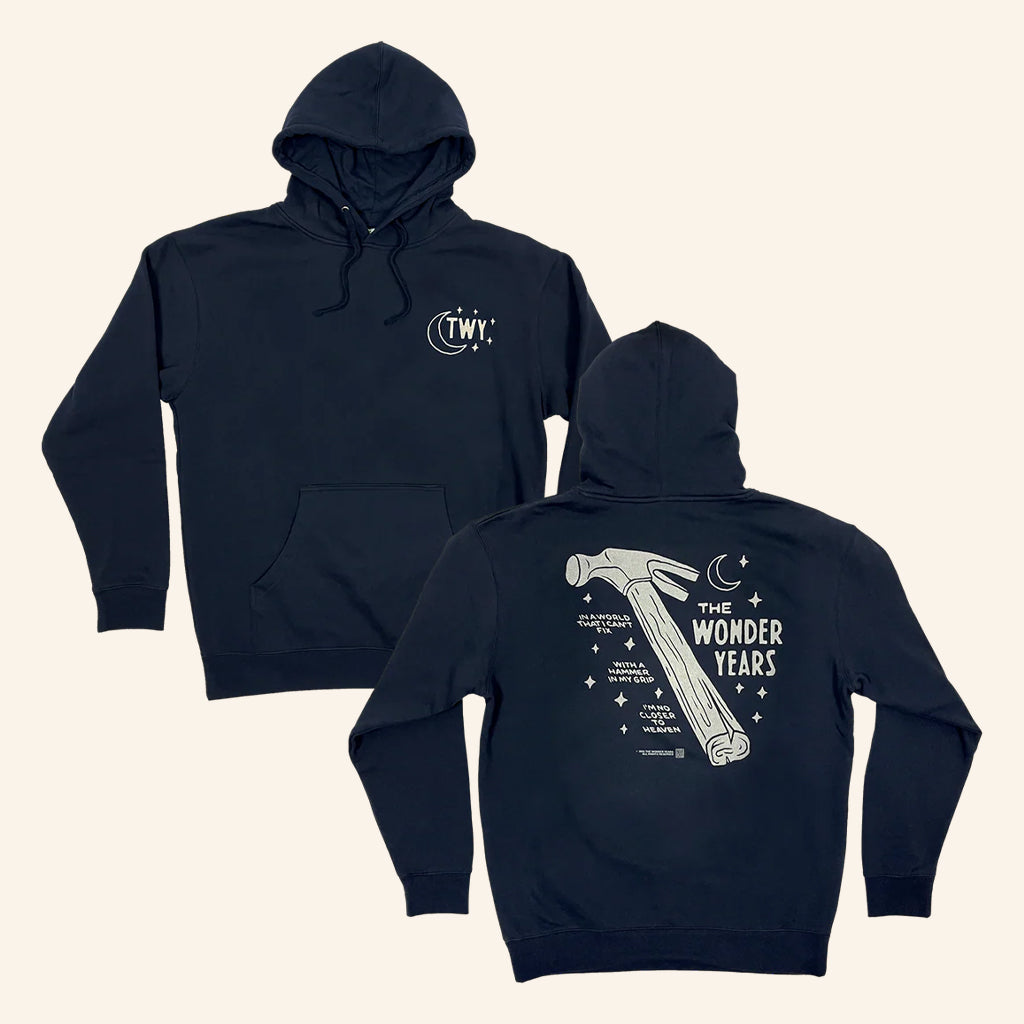 Loneliest Place On Earth Merch The Wonder Years Hammer In My Grip Hoodie Gifts For Son - Thriftgiftshop