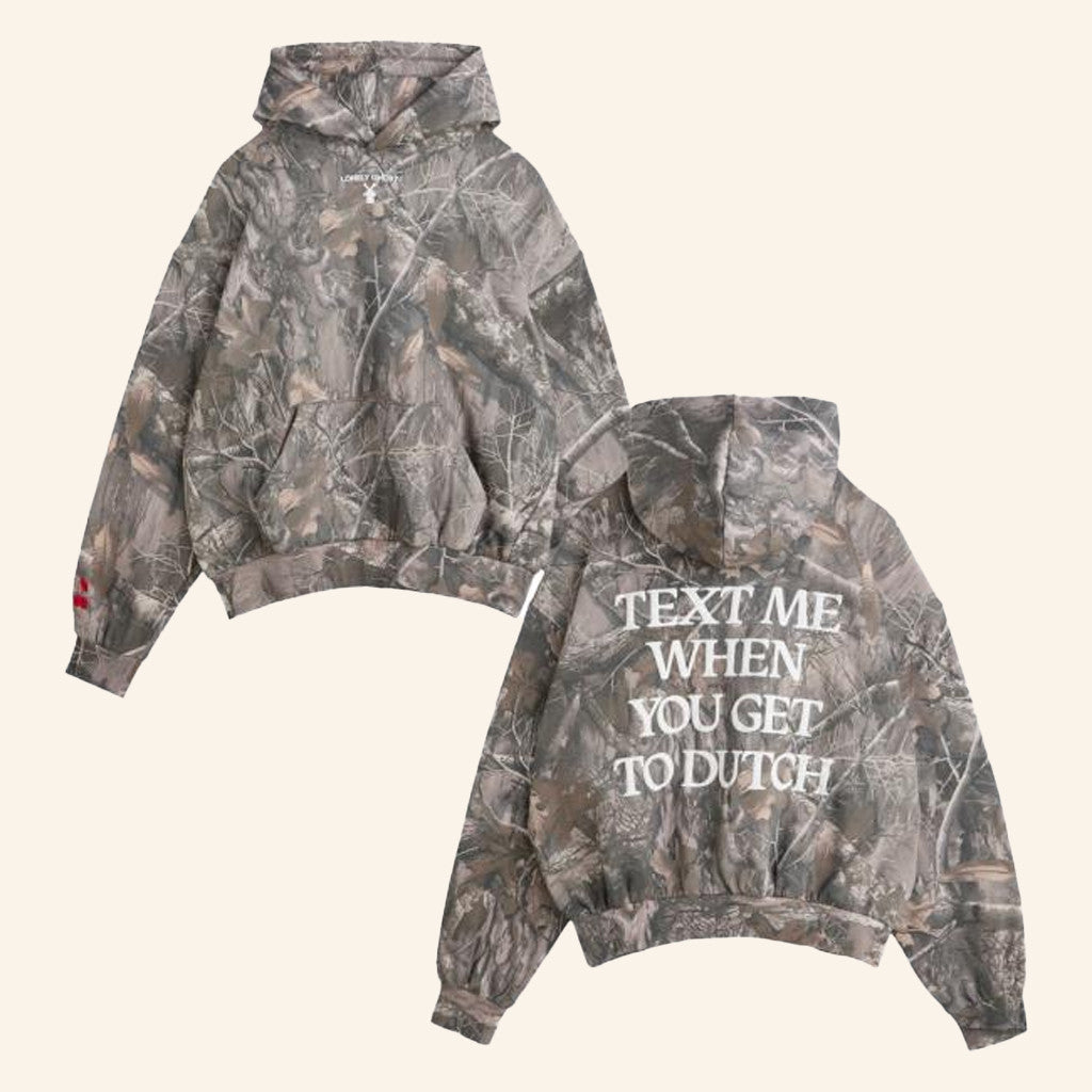 Lonely Ghost Merch LG X Dutch Bros Text Me When You Get To Dutch Hoodie Gifts For Friend - Thriftgiftshop