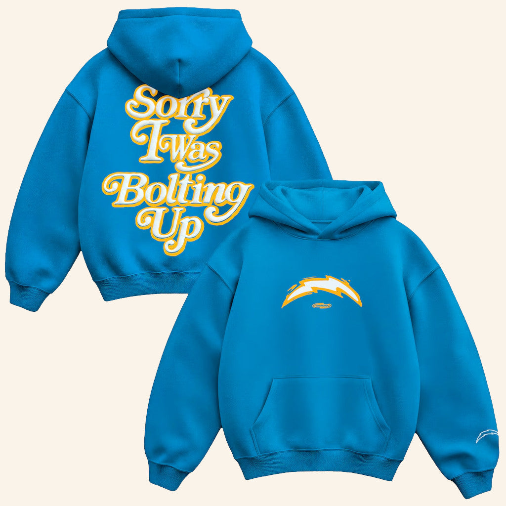 Los Angeles Football Merch Seen X LA Football Sorry I Was Bolting Up Hoodie Gifts For Husband - Thriftgiftshop