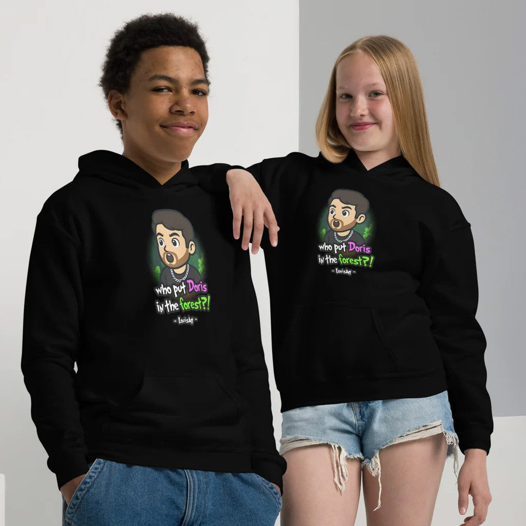 Louisayy Merch Who Put Doris In The Forest Hoodie Black Gifts For Her - Thriftgiftshop