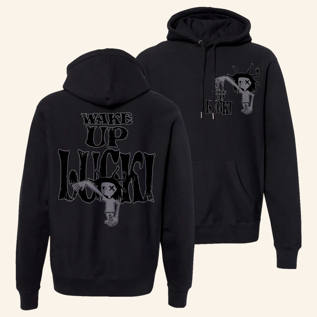 Lucki Merch Puppet Hoodie Wake Up Lucki Hoodie Gifts For Rap Lovers - Thriftgiftshop