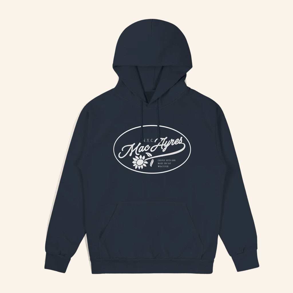 Mac Ayres Merch Flower Hoodie Gift Ideas For Music Lovers - Thriftgiftshop