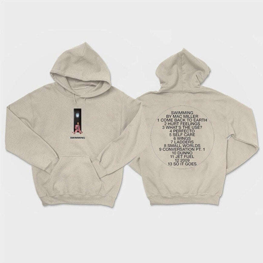 Mac Miller Swimming Album Tracklist Aesthetic Hoodie, Swimming Unisex Shirt, Mac Swimming Hoodie Gifts For BFF - Thriftgiftshop
