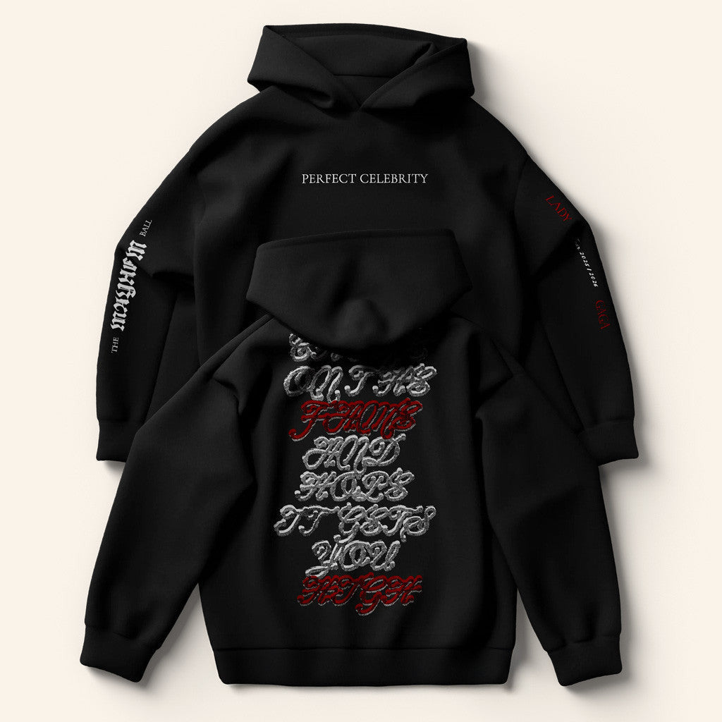 Mayhem Ball Merch Perfect Celebrity Black Hoodie Gifts For Father - Thriftgiftshop