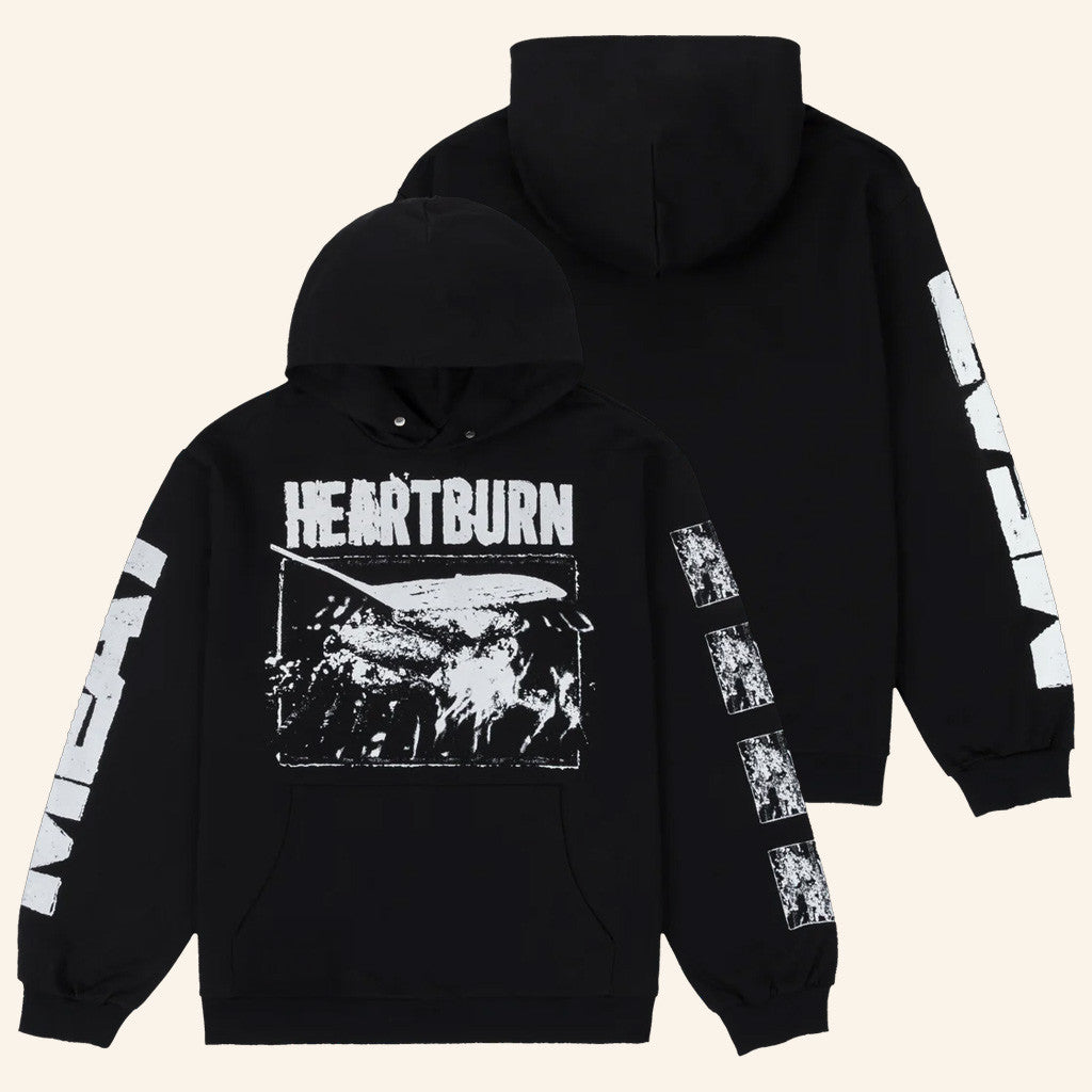 MeatCanyon Merch Heartburn Black Hoodie Great Gifts For Boyfriend - Thriftgiftshop